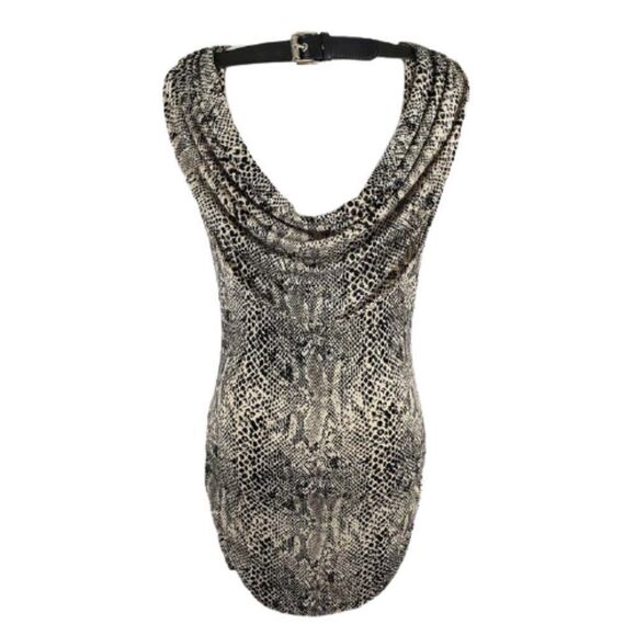 Michael Michael Kors Snakeskin Cowl-Neck Sleeveless Top – Small - Picture 7 of 14